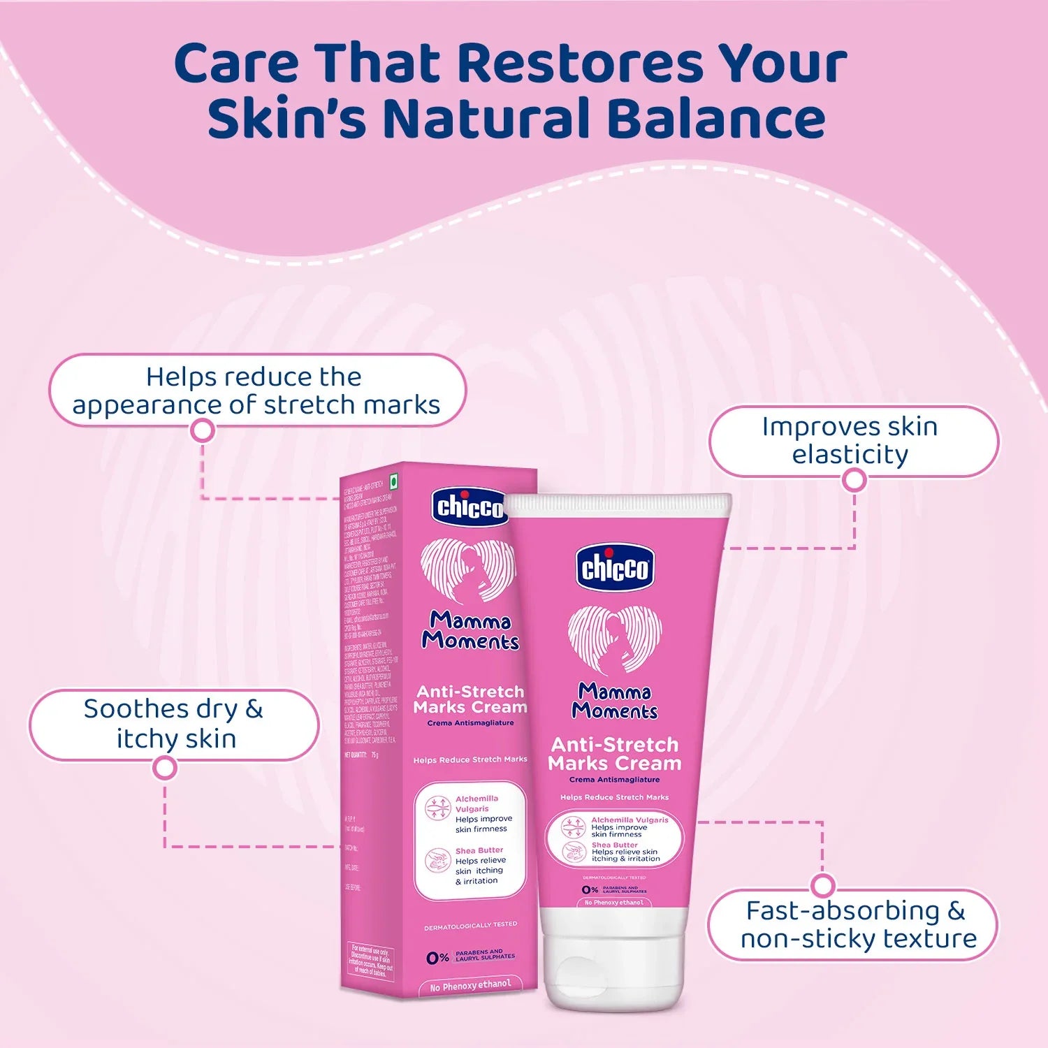 chicco Mamma Moments Anti Stretchmark Cream 75g