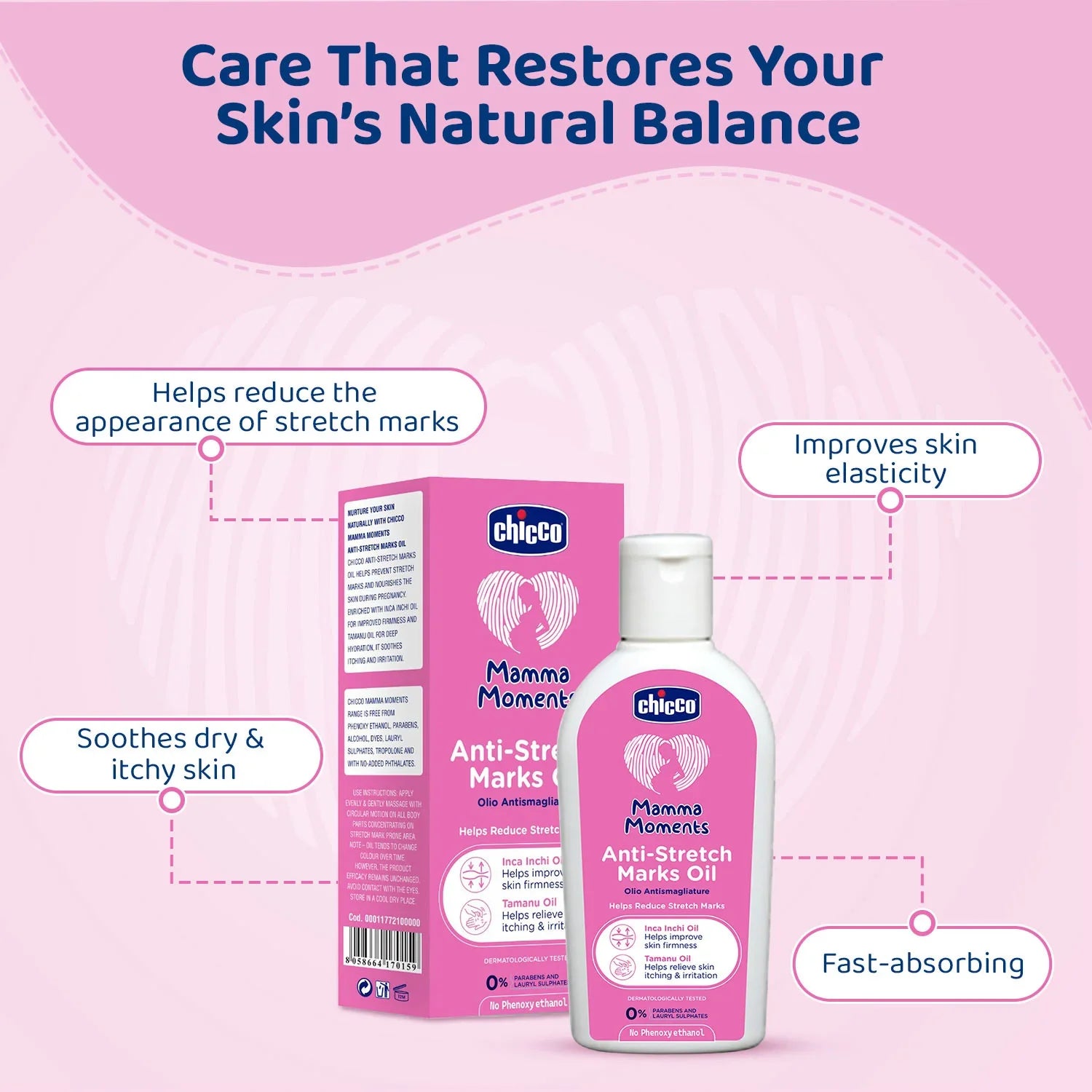 chicco Mamma Moments Anti Stretchmark Oil 100 ml