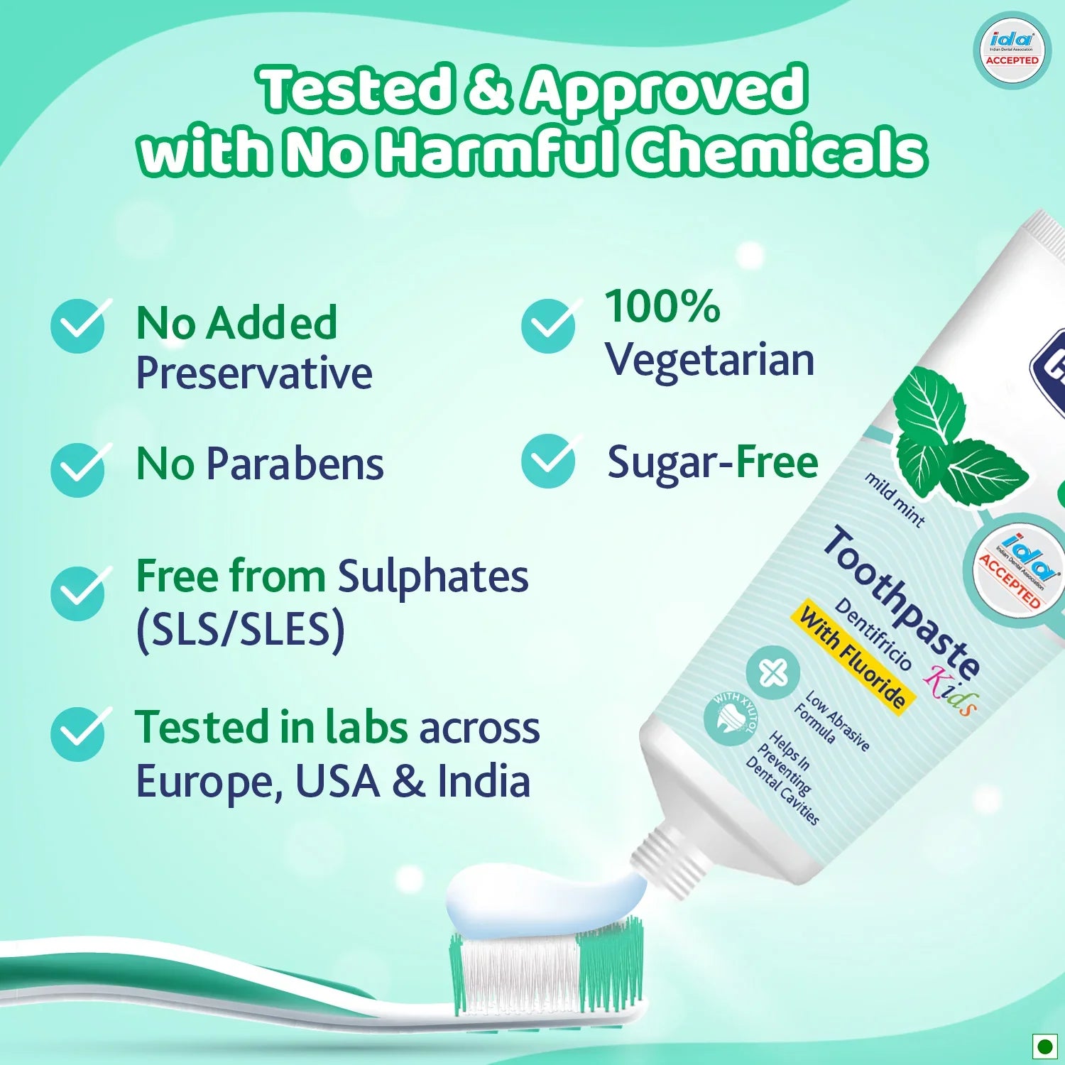 chicco Mild Mint Toothpaste  6Y+  70g