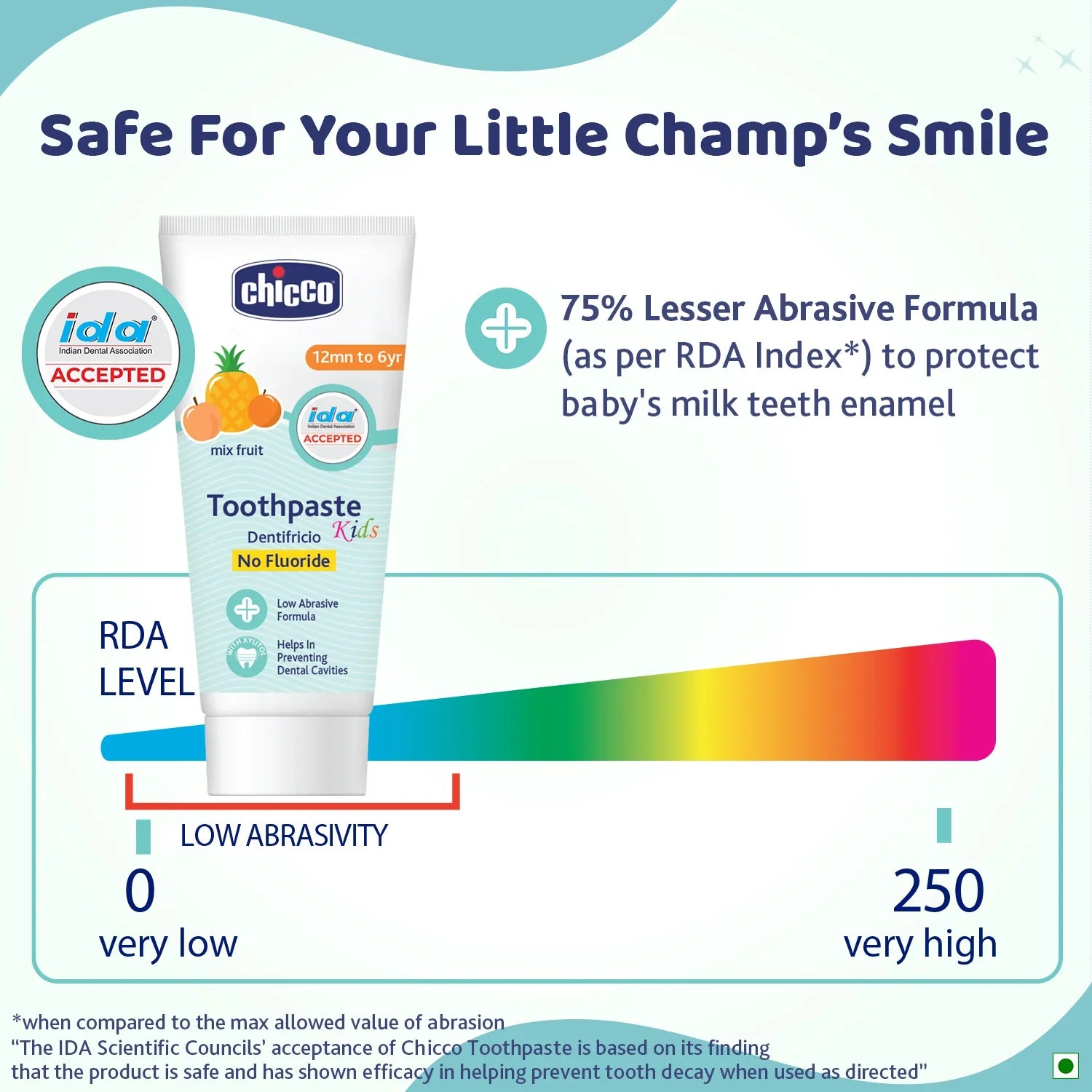 chicco Mixed Fruit Toothpaste 12M to 6Y 50g