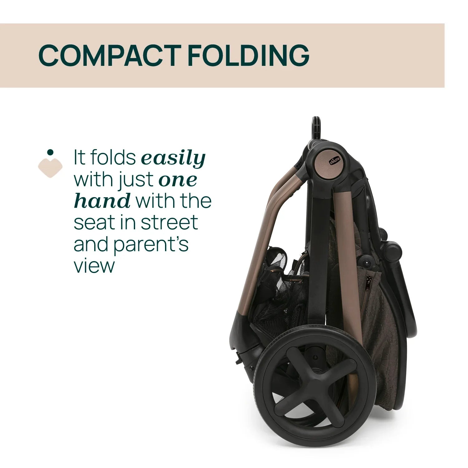 chicco Mysa Stroller Bronze Lizard  & Kory Plus Special Car Seat Bronze Lizard