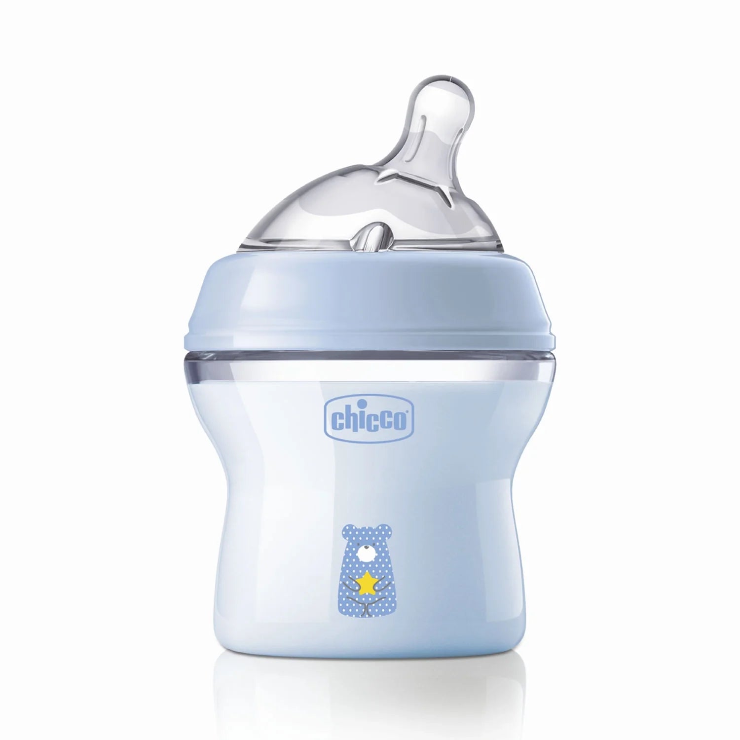 chicco Natural Feeling Slow Flow Baby Bottle 0M+ 150ml Blue
