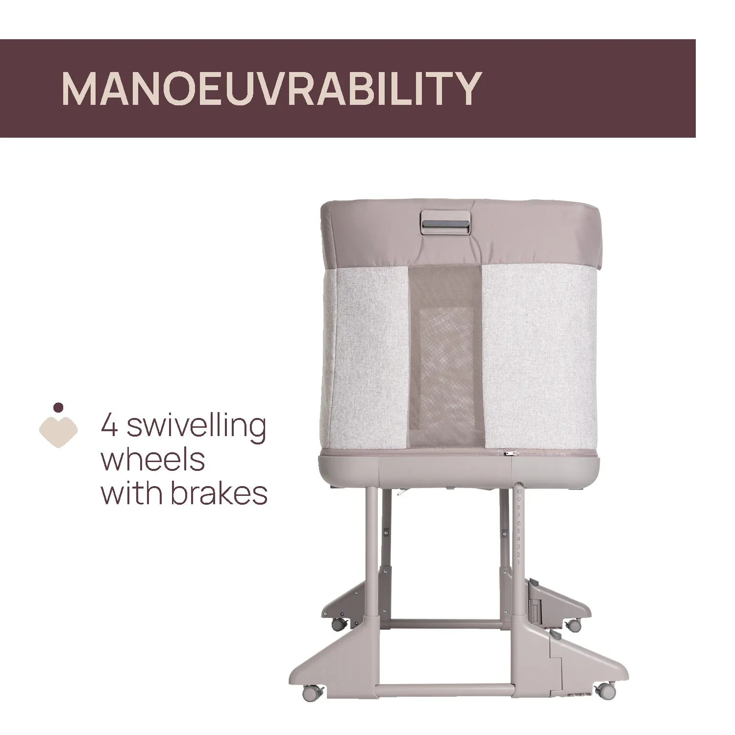 chicco Next2Me Forever Co Sleeping Cot Almond