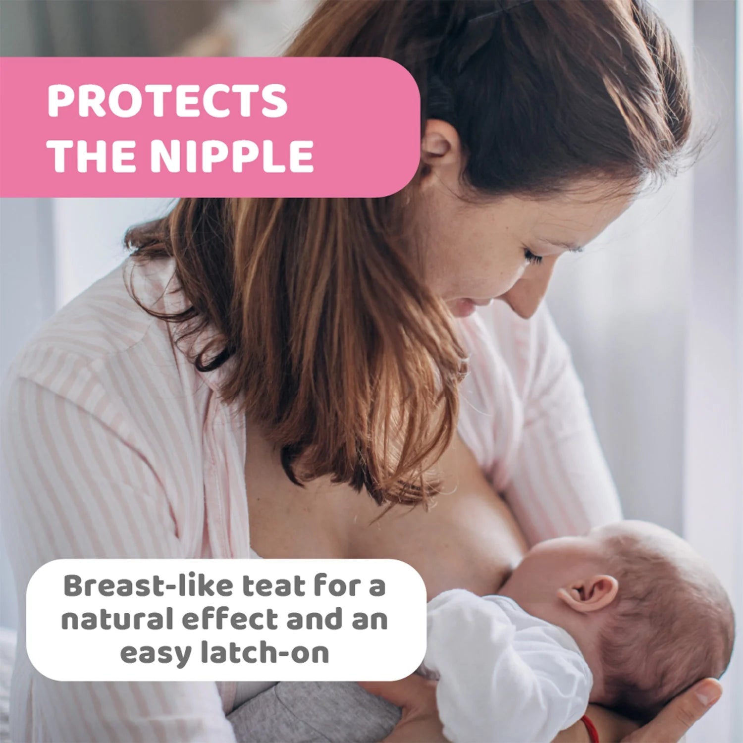 chicco Nipple Shields Silicone  M-L