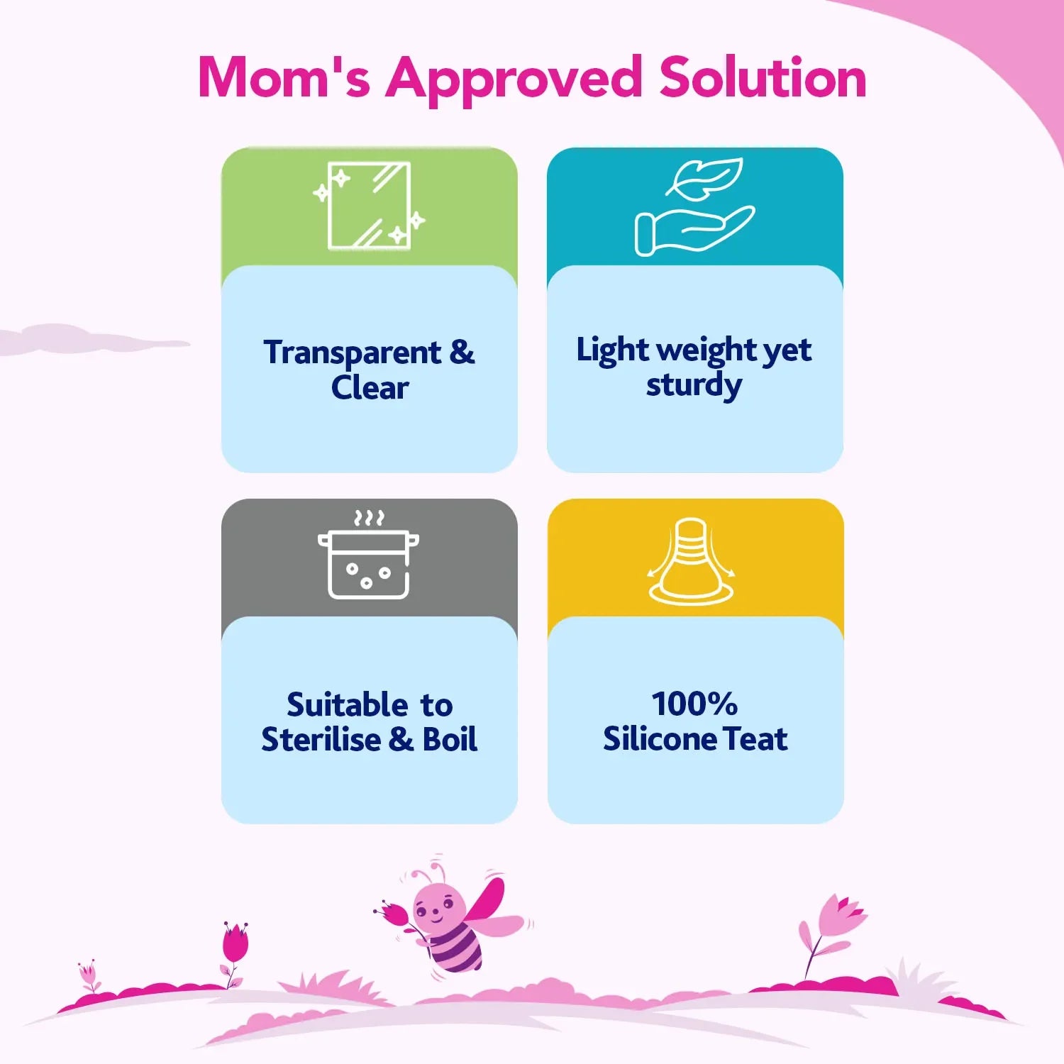 chicco Nourish Plus Slow Flow Baby Bottle 120ml 0M+ Pink