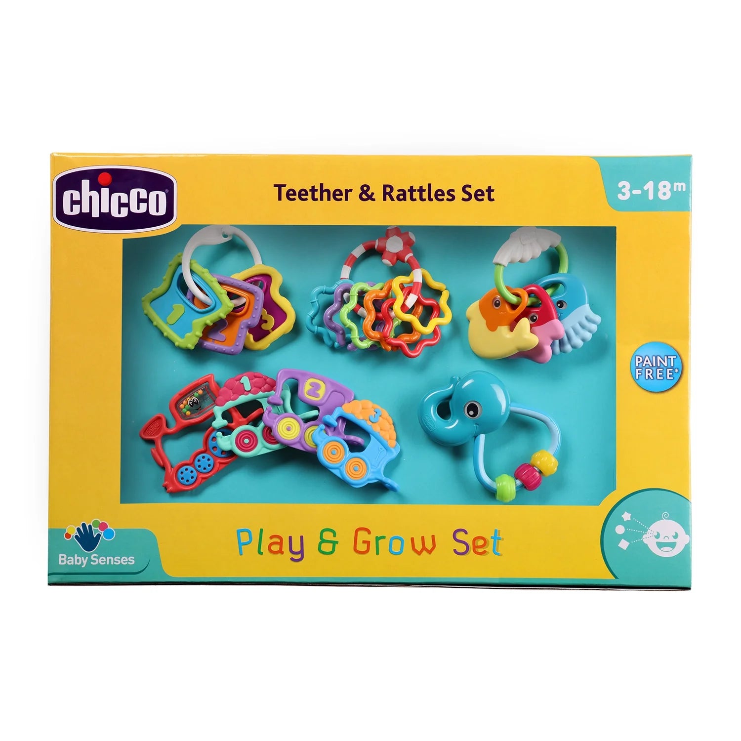 chicco Play & Grow Rattle Gift Set 5 Pcs
