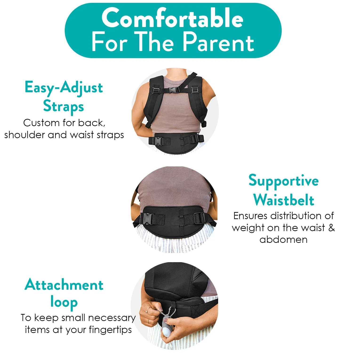chicco Snug Support Baby Carrier Black