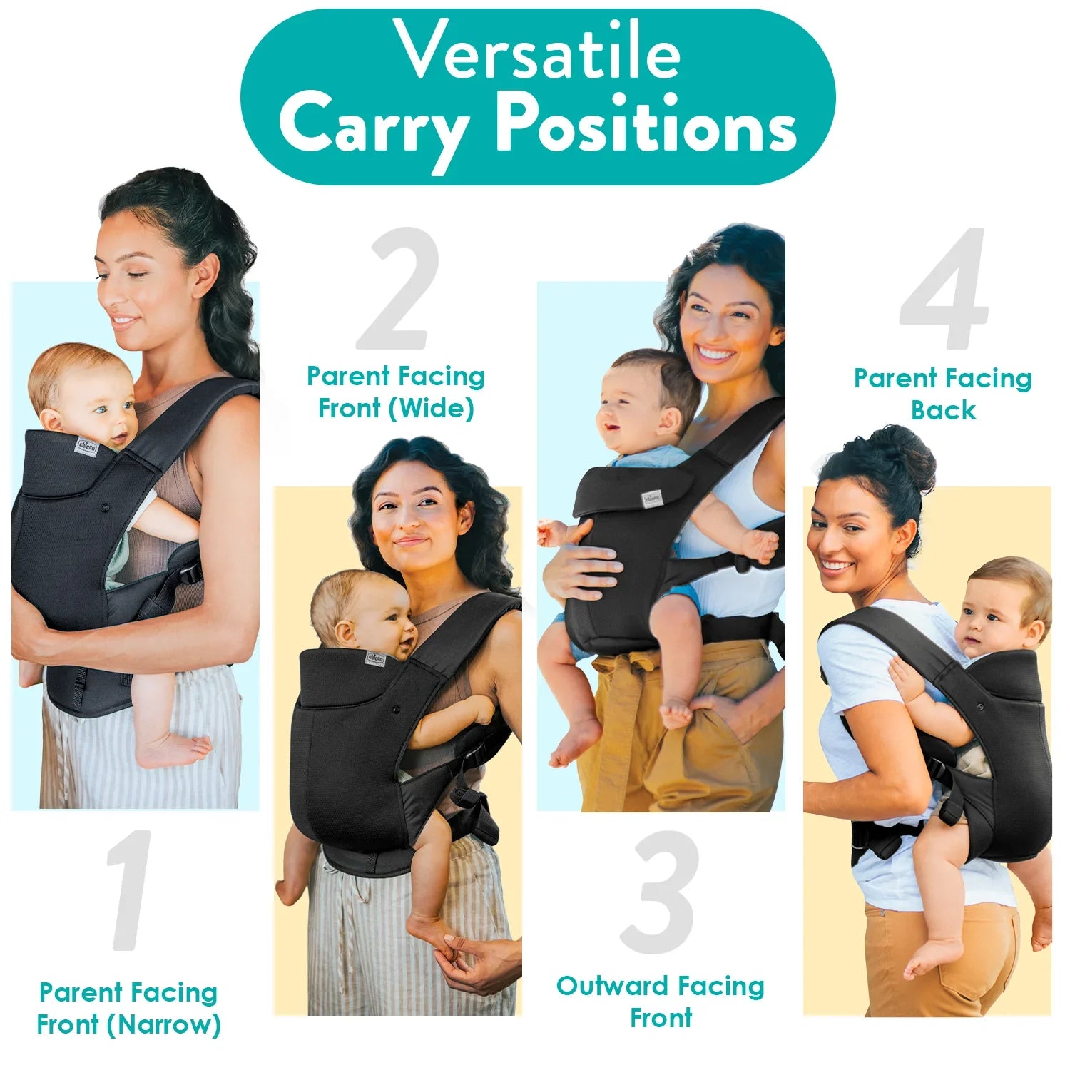chicco Snug Support Baby Carrier Black