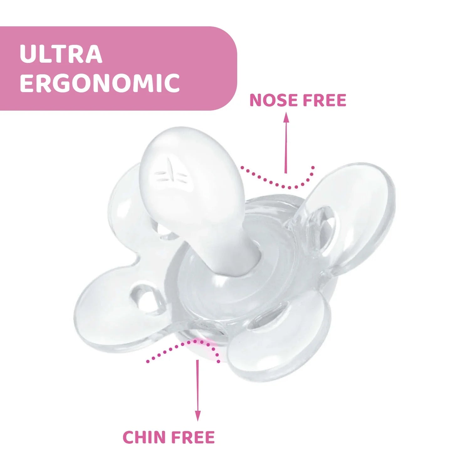 chicco Soother Physio Comfort Pink 16 to 36M 2Pcs