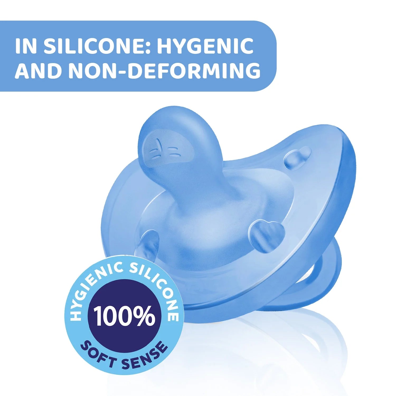 Chicco Soother Physio Soft Blue 16 to36M 1Pc