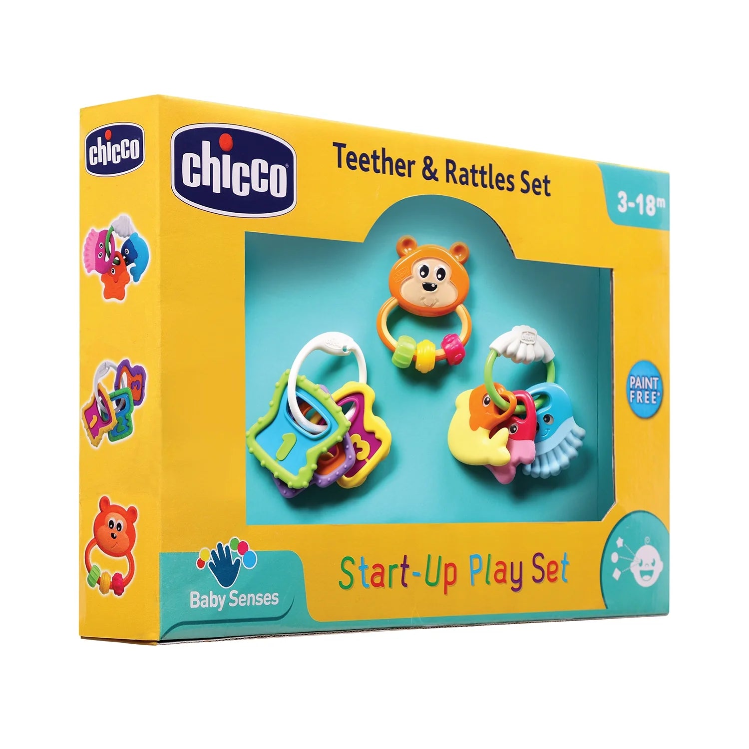 Chicco Start Up Play Rattle Gift Set 3 Pcs