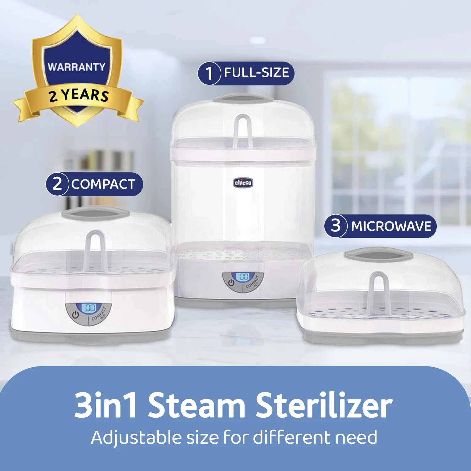 Chicco Steam Sterilizer 3 In 1