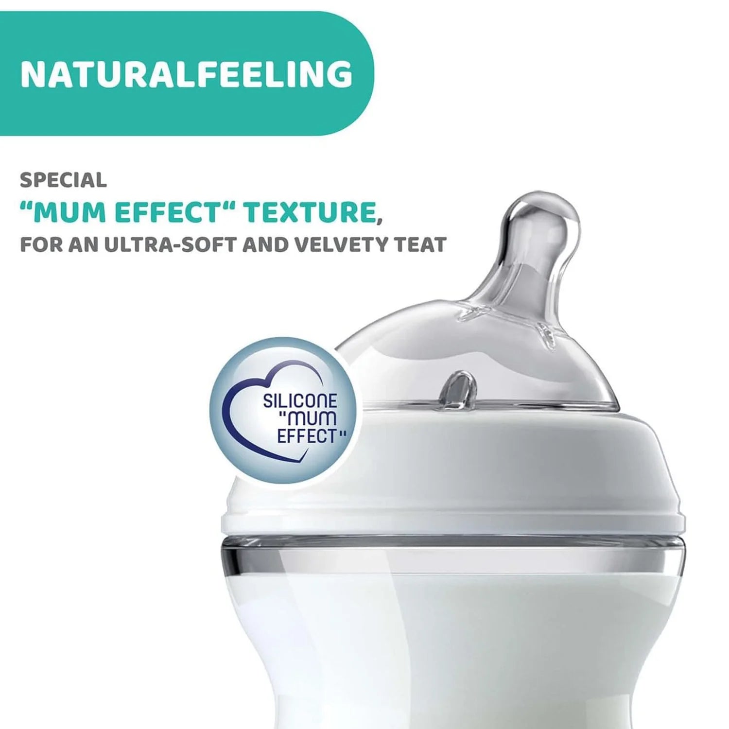 Chicco Teat Natural Feeling 0M+ Regular Flow 1 Pc
