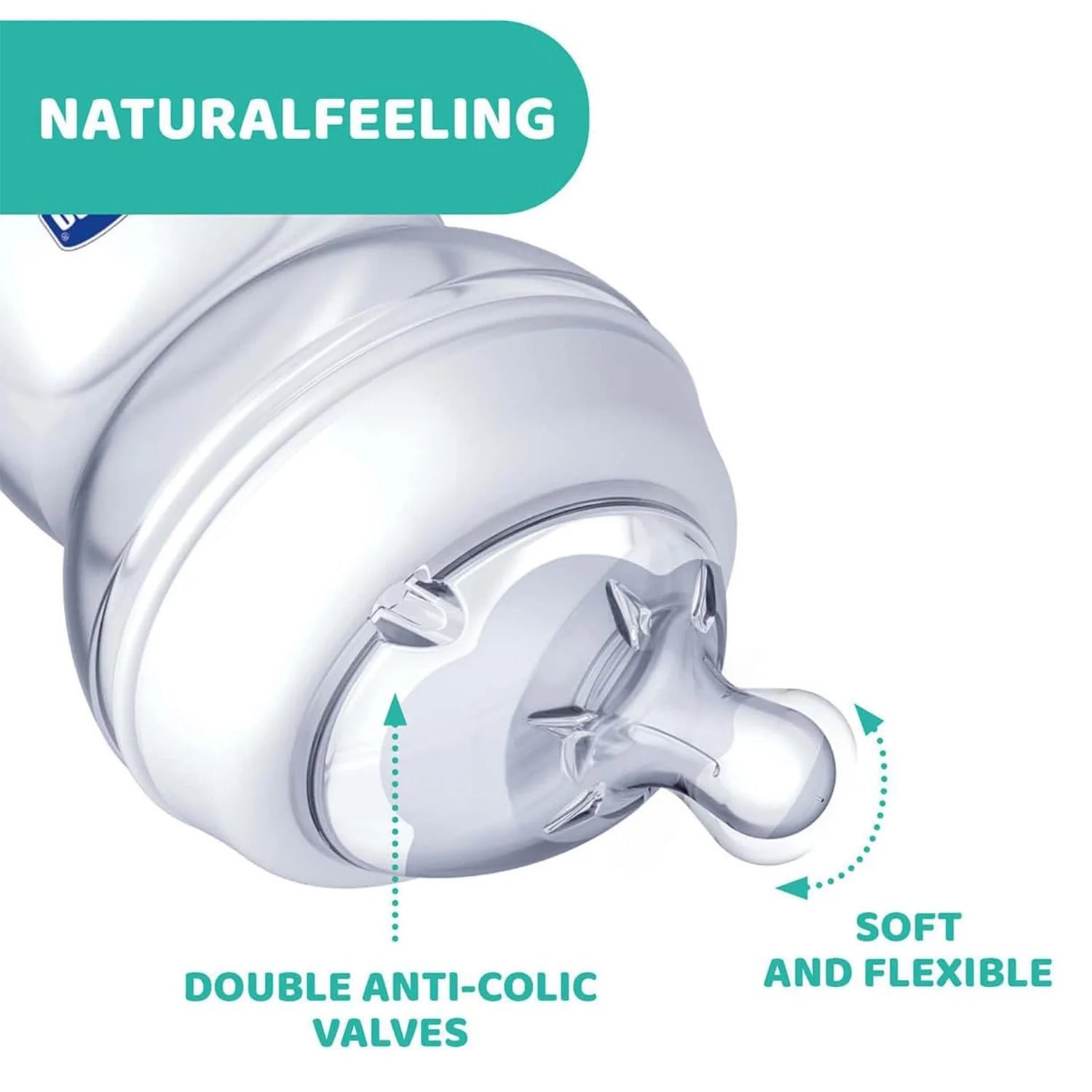 Chicco Teat Natural Feeling 0M+ Regular Flow 1 Pc