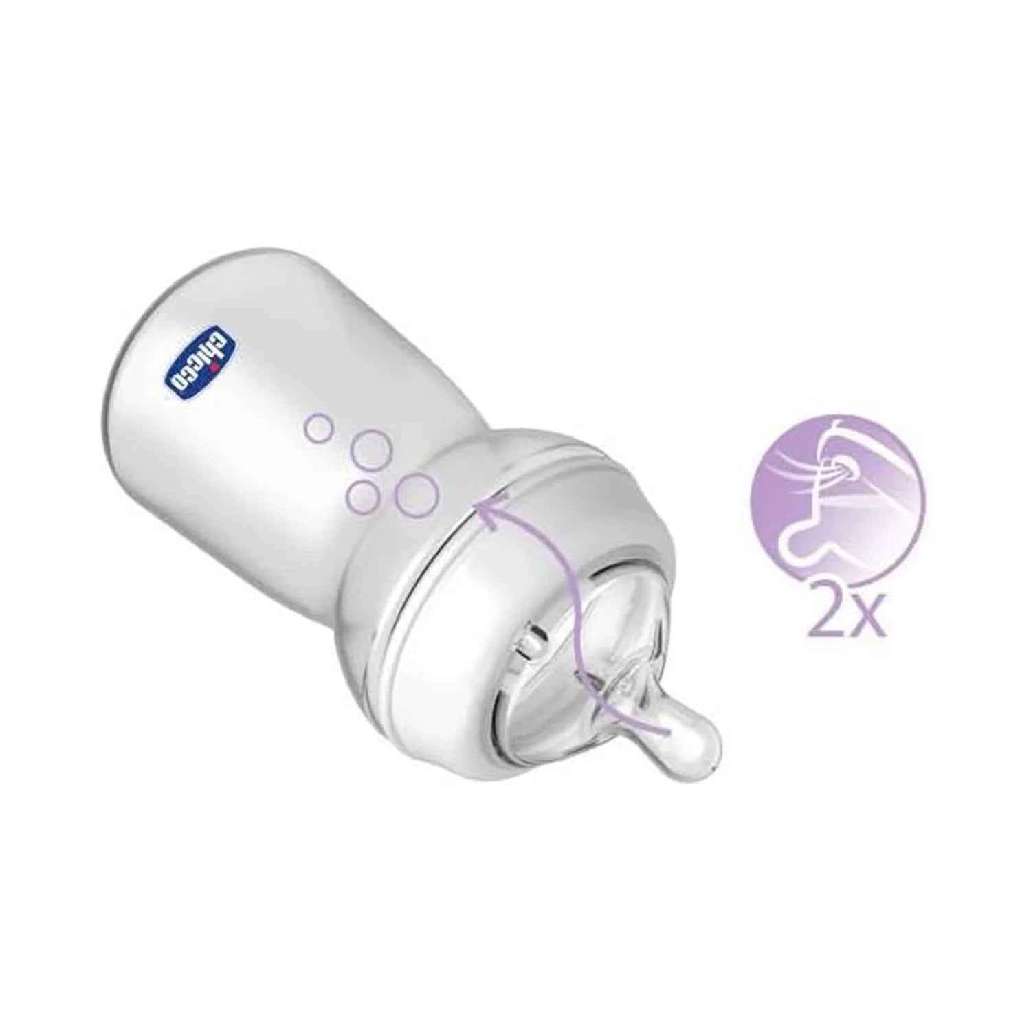 Chicco Teats Natural Feeling 6M+ Fast Flow 2 Pcs