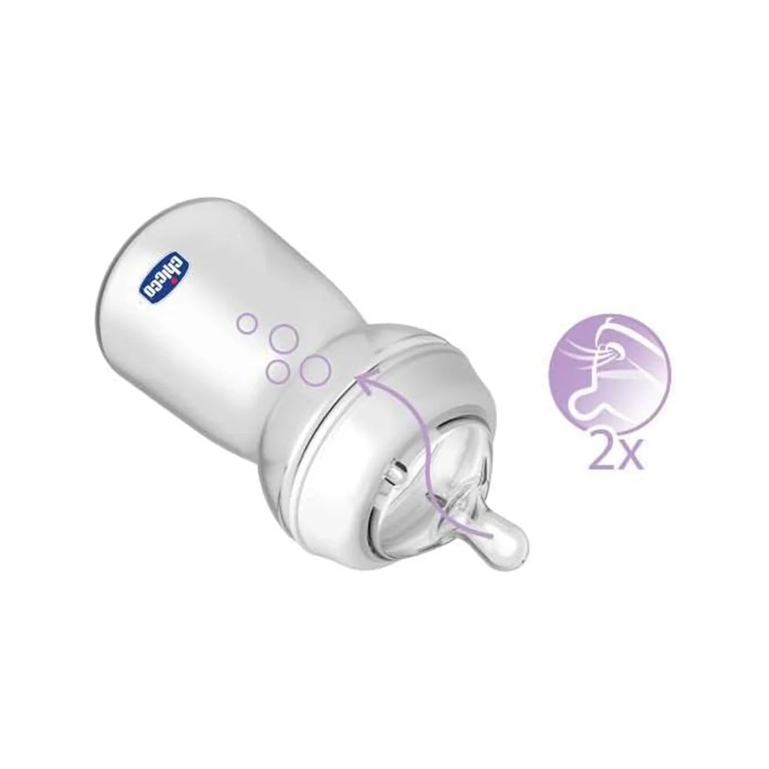 Chicco Teats Natural Feeling 6M+ Food Flow 2 Pcs