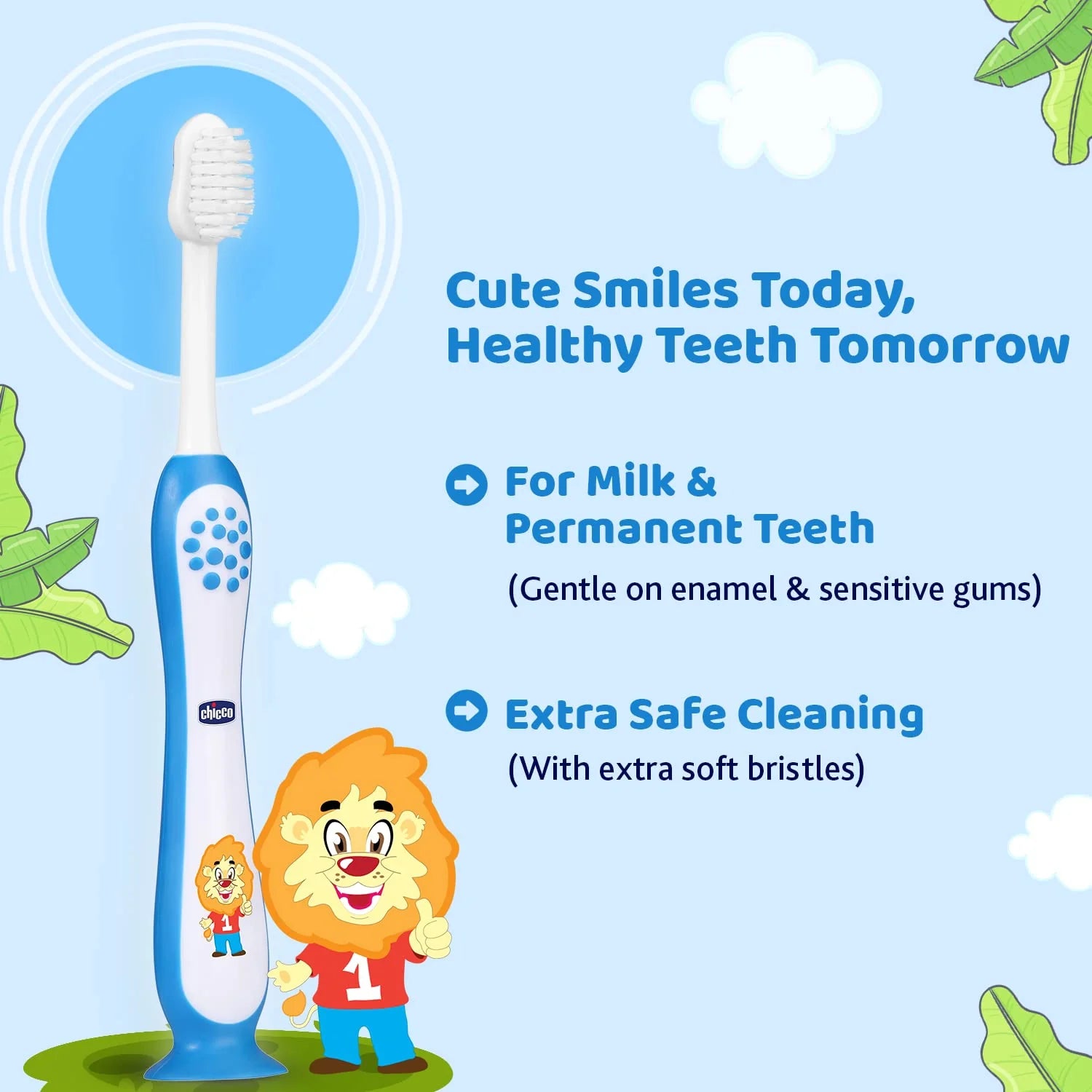 Chicco Toothbrush Blue 3Y to 8Y