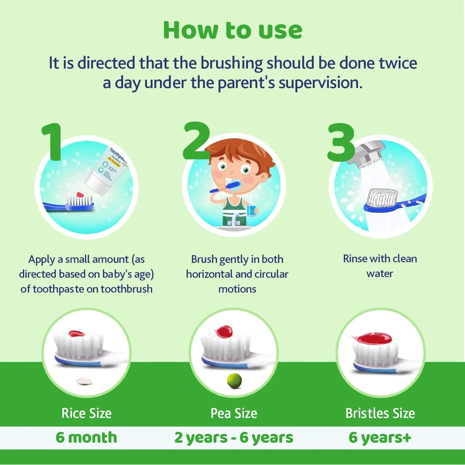 Chicco Toothbrush Green 3Y to 8Y