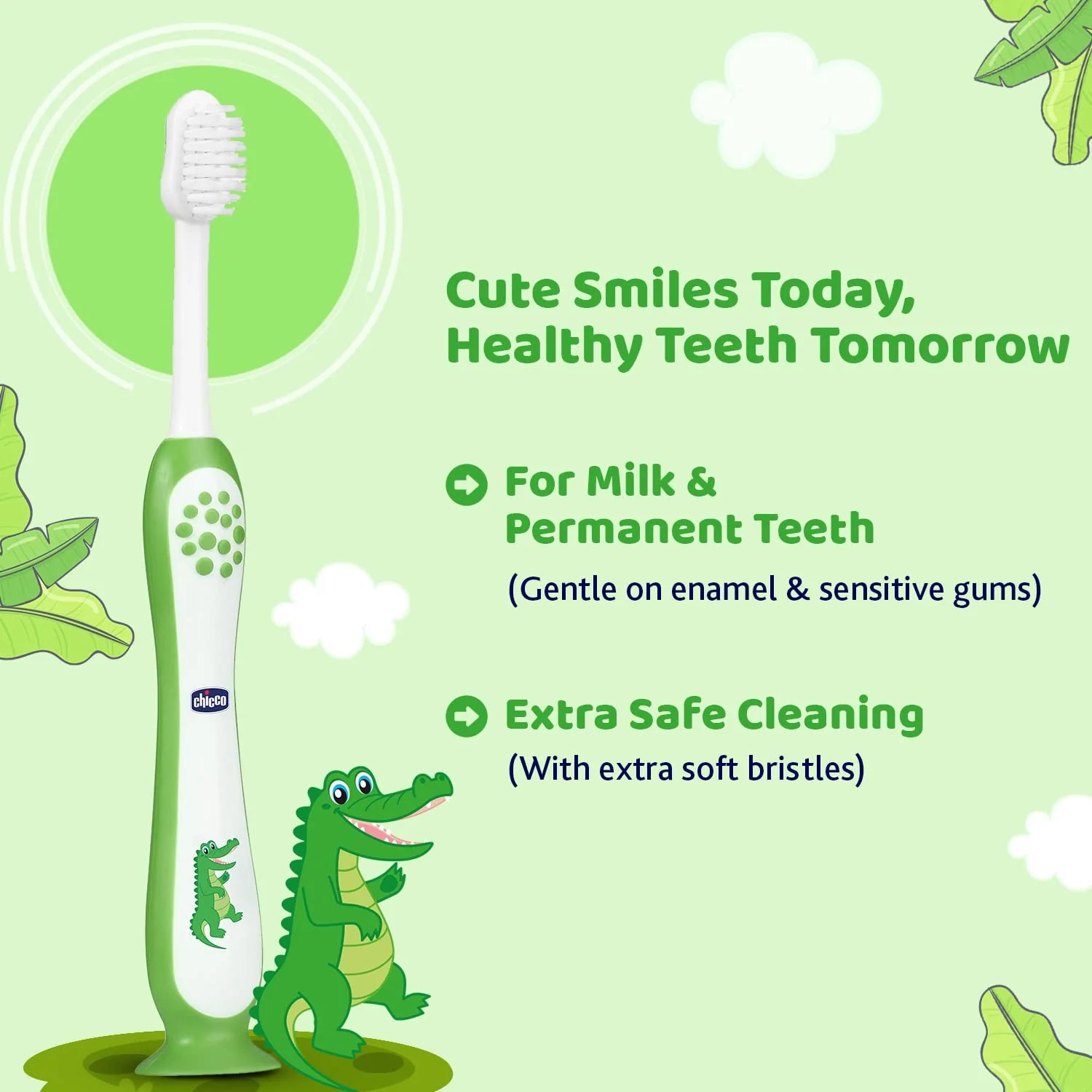 Chicco Toothbrush Green 3Y to 8Y