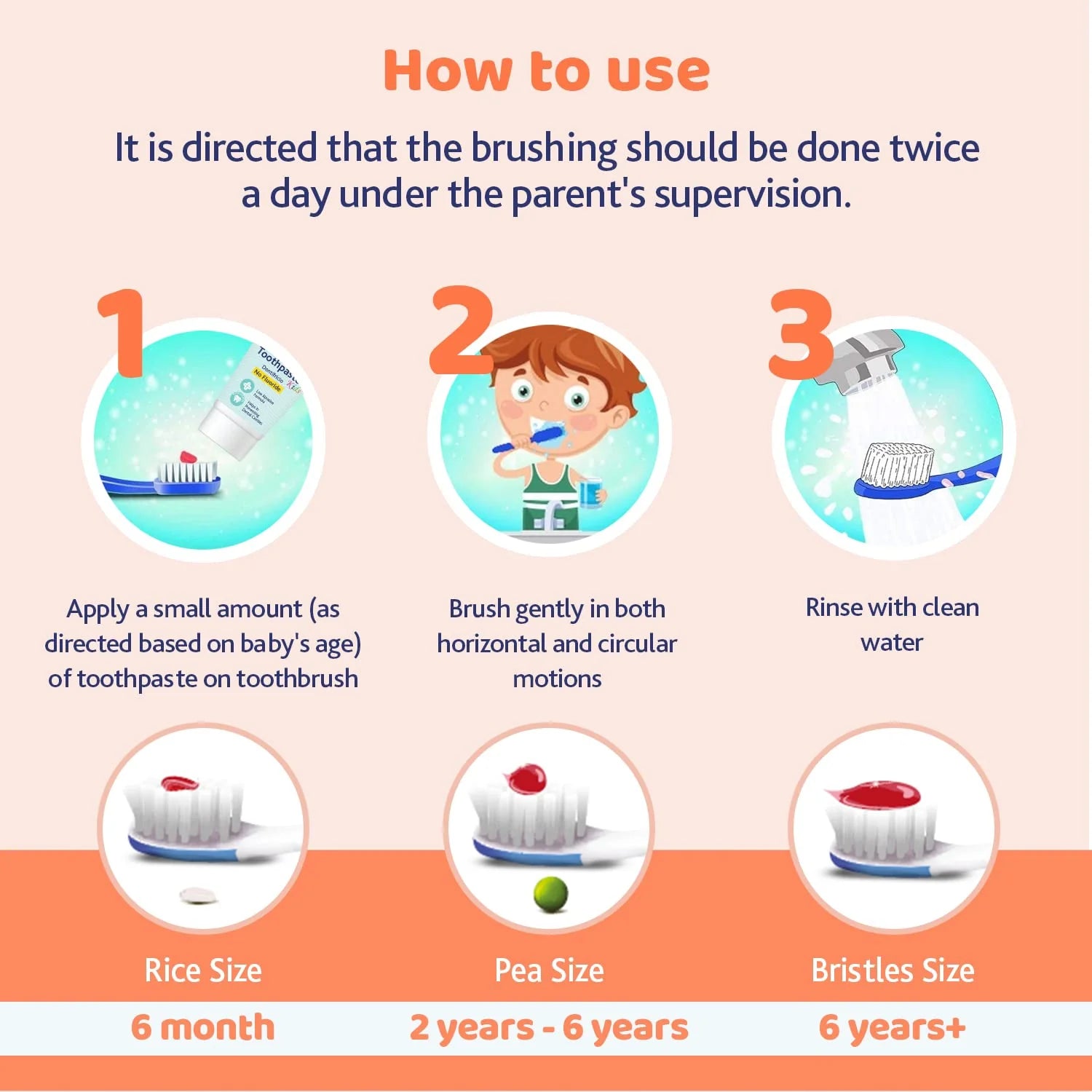 Chicco Toothbrush Orange 3Y to 8Y