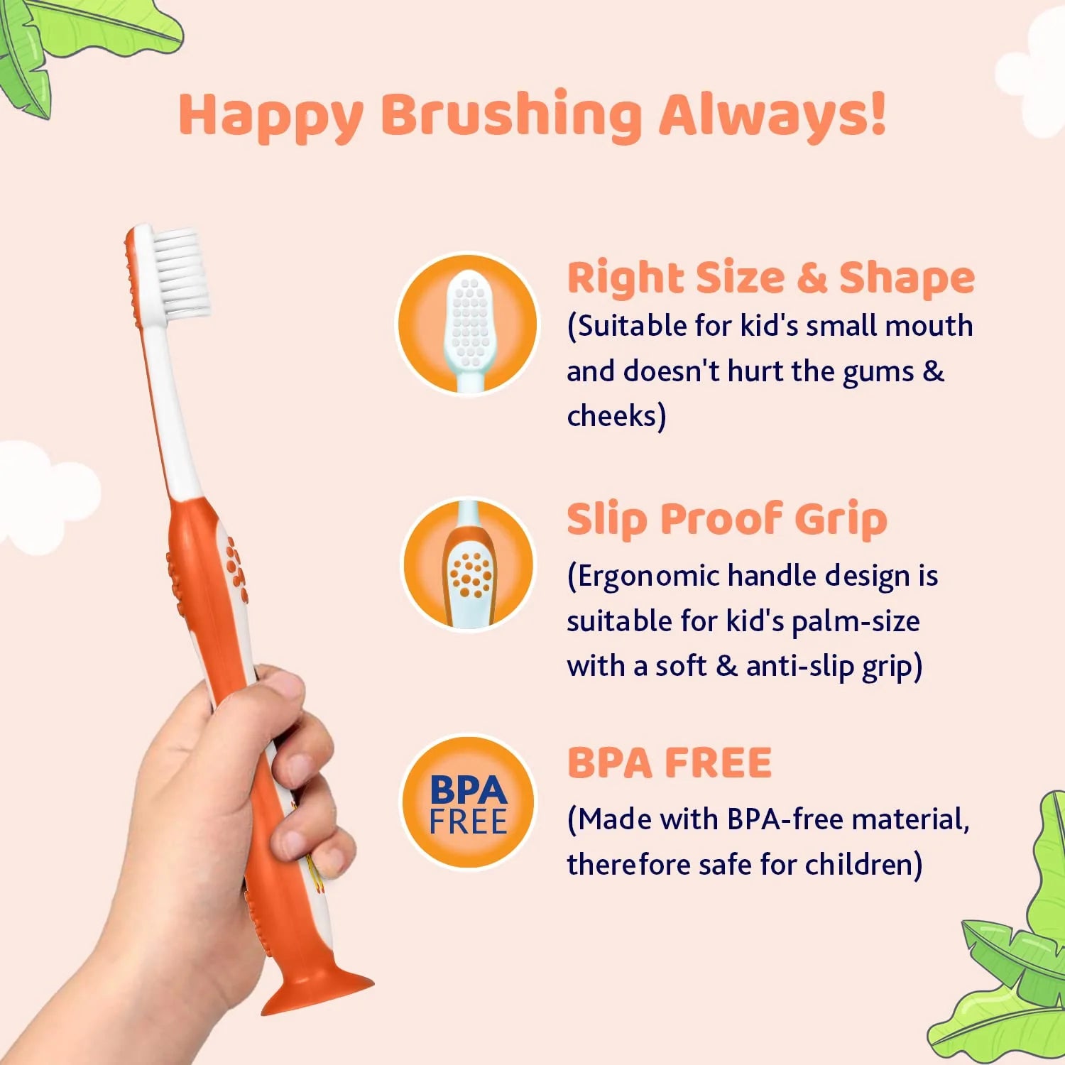 Chicco Toothbrush Orange 3Y to 8Y