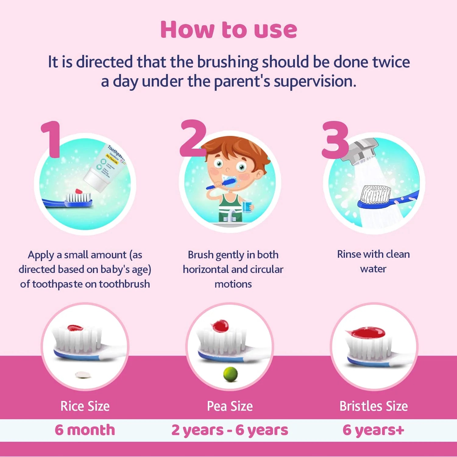 Chicco Toothbrush Pink 3Y to 8Y