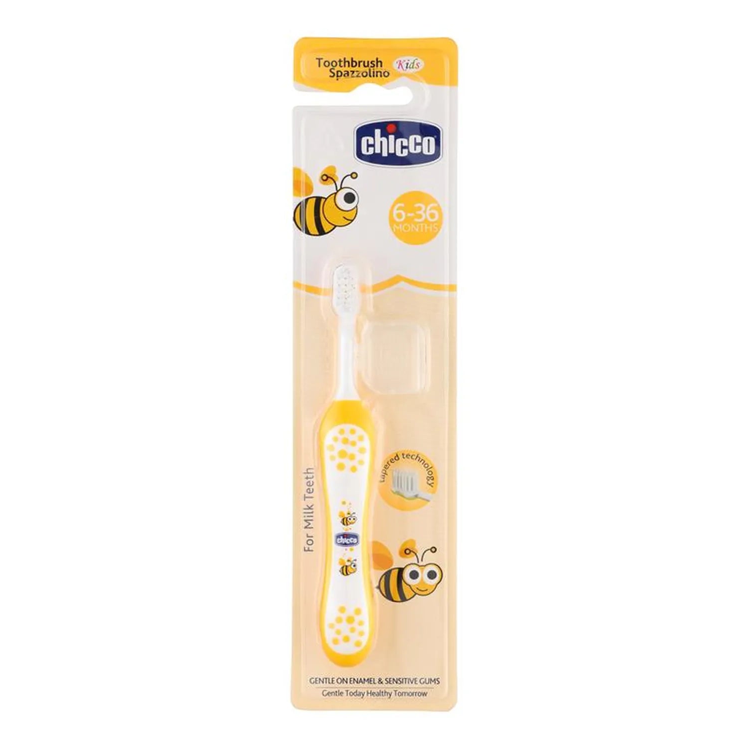 Chicco Toothbrush Yellow 6M to 36M