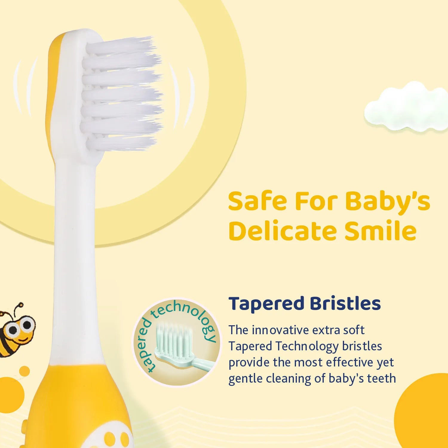 Chicco Toothbrush Yellow 6M to 36M