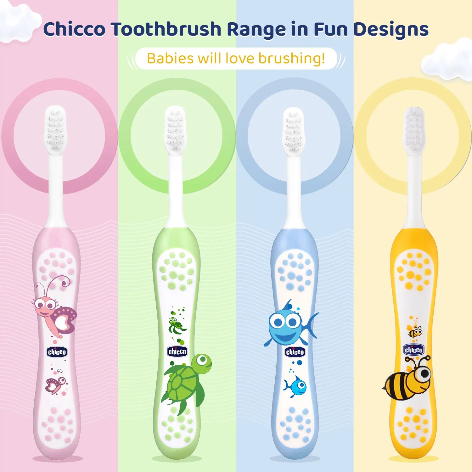 Chicco Toothbrush Yellow 6M to 36M