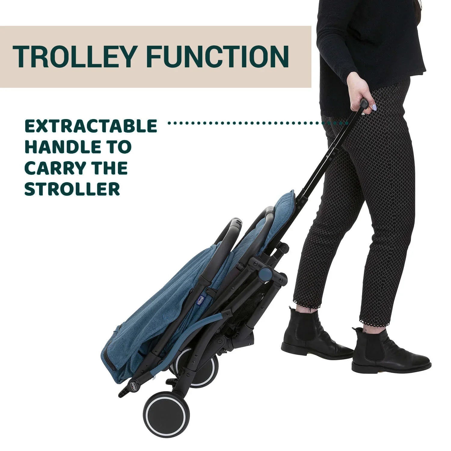 chicco Trolleyme Stroller Calypso Blue