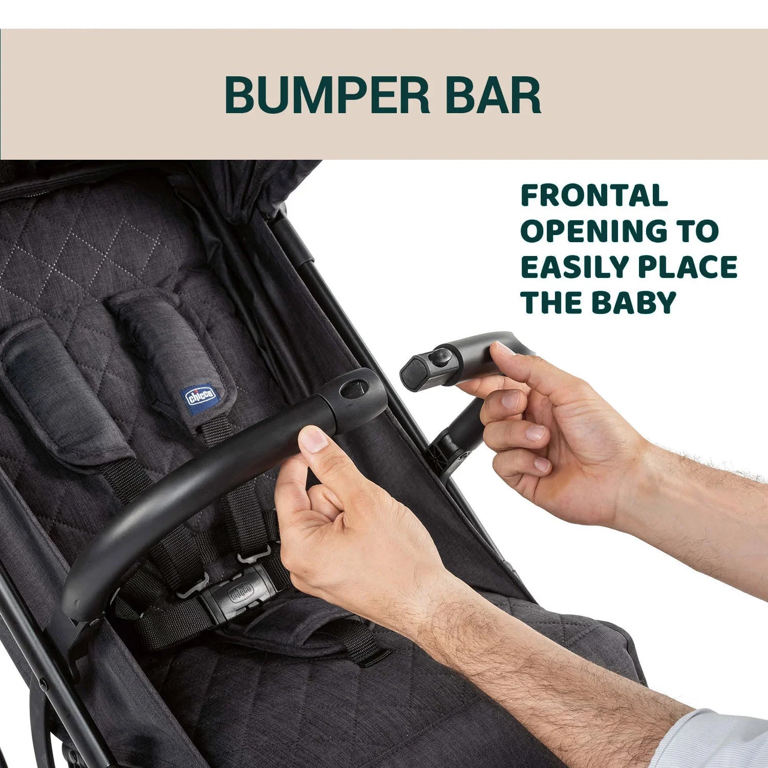 chicco TrolleyMe Stroller Stone