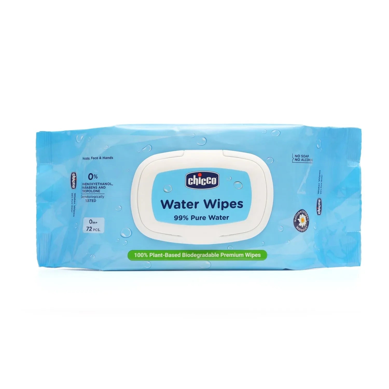 Chicco Water Wipes  99% Pure Water 72 Pcs