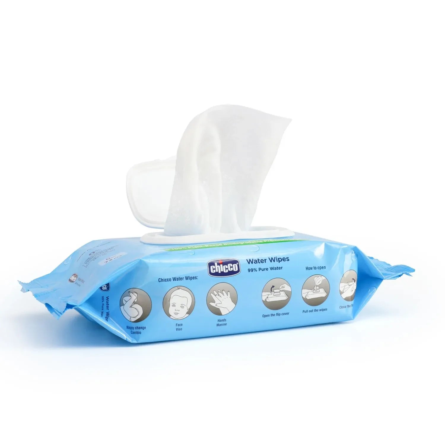 Chicco Water Wipes  99% Pure Water 72 Pcs