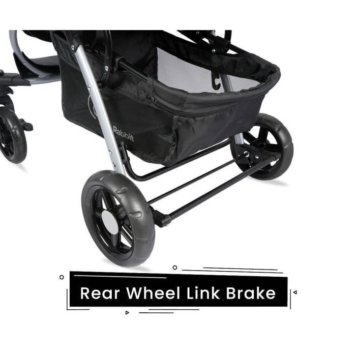 Chocolate Ride Travel System Kids Stroller Easy To Fold, Reversible Handle, Easy Attachment Of Infant Car-Seat