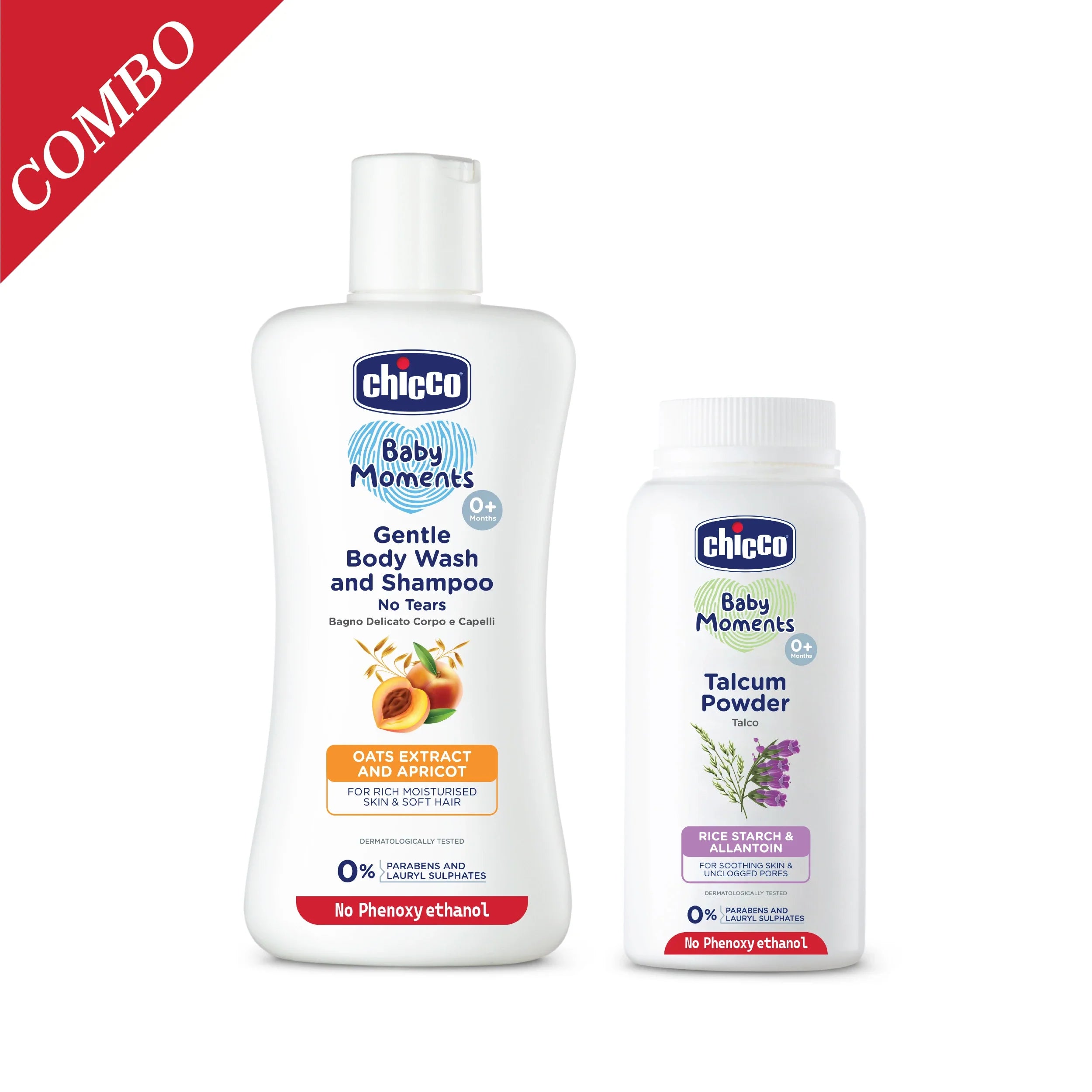 chicco Combo  Baby Moments Body Lotion 200 ml & Baby Cream 50 ml