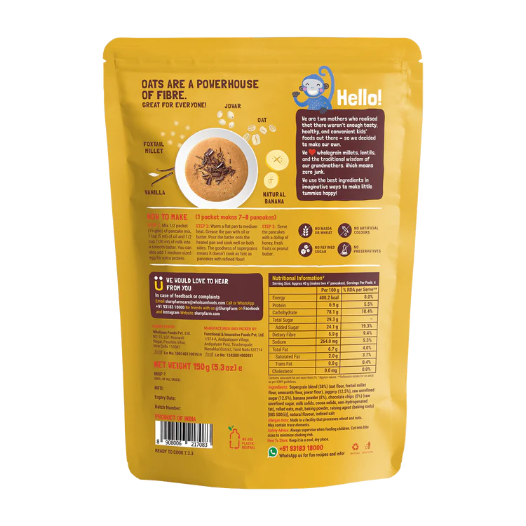 Slurrp farm Banana Choco-Chip Millet Pancake