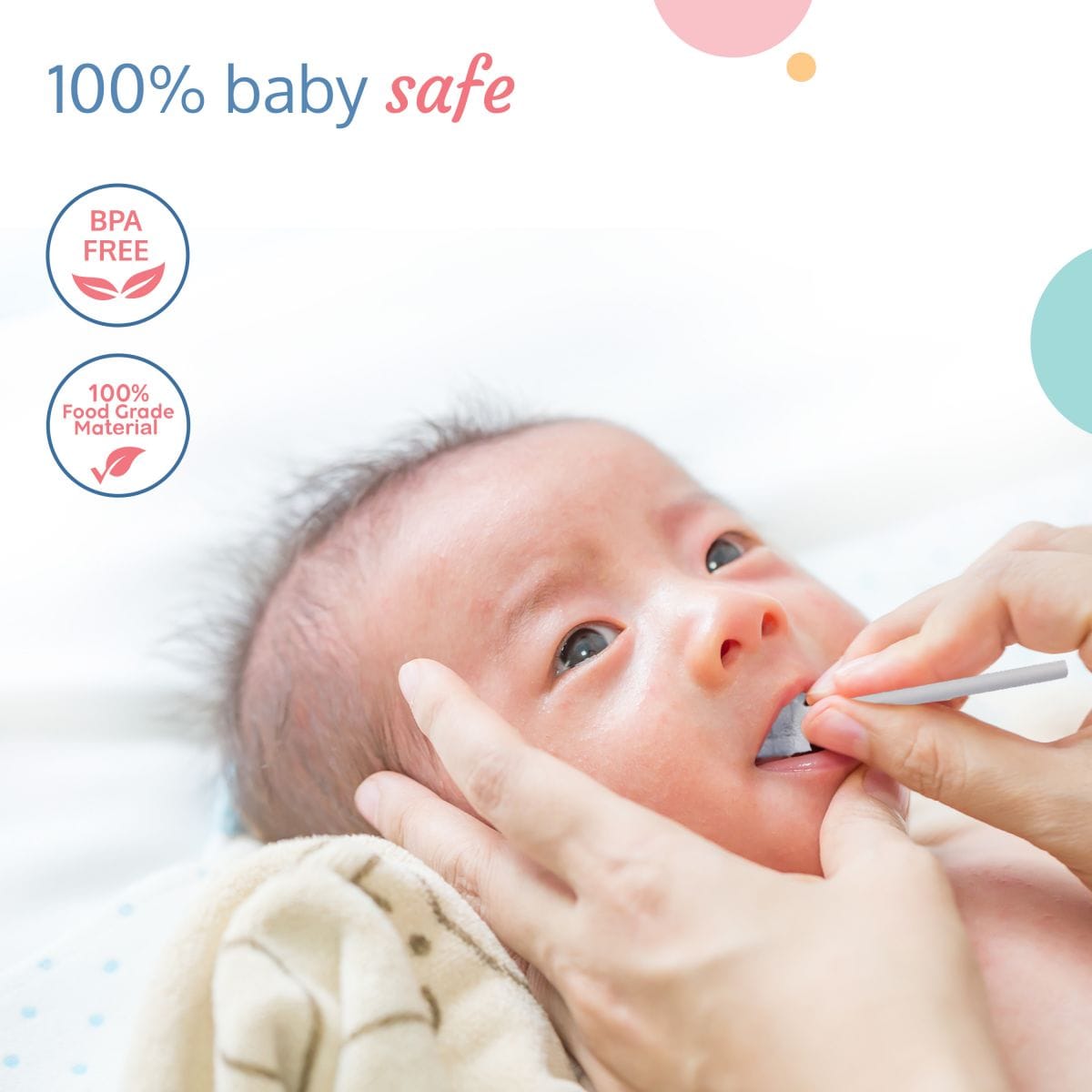 LuvLap 40Pcs Oral Care Disposable Mouth Swabs