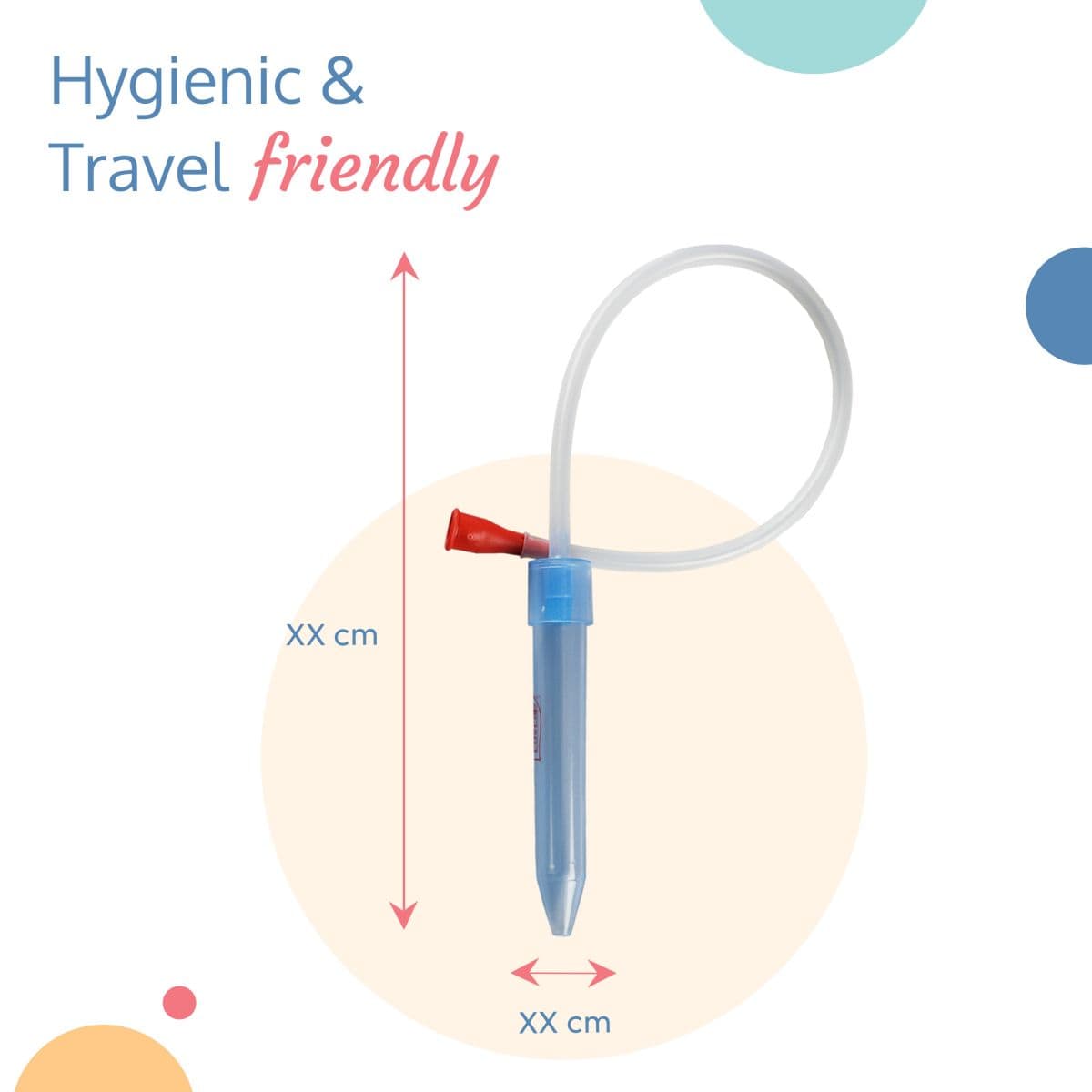 LuvLap Baby Nasal Aspirator 0-5 Years with Snotsucker mechanism (Blue)