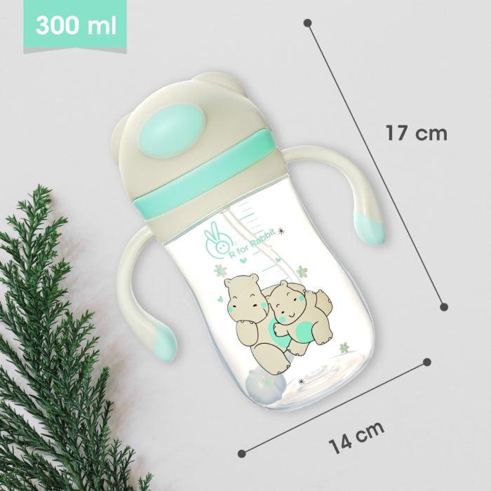 R for Rabbit Hippo Straw Sipper Bottle For Babies 300ml