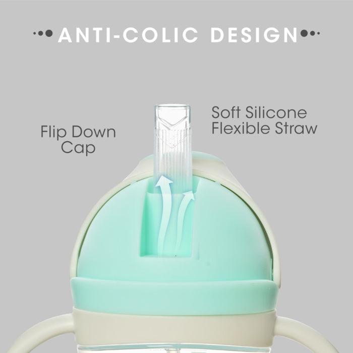 R for Rabbit Hippo Straw Sipper Bottle For Babies 300ml