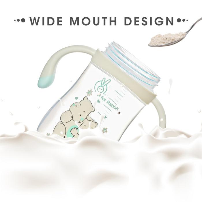 R for Rabbit Hippo Straw Sipper Bottle For Babies 300ml