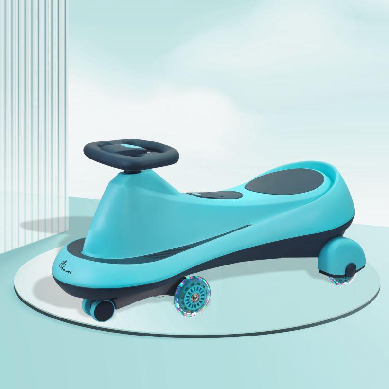 R for Rabbit Iya Iya Drift Swing Car - Inbuilt Music, Scratch Free PU Led Wheels, Up to 125 Kgs Capacity