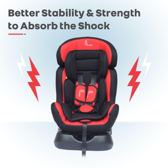R for Rabbit Jack N Jill Grand Baby Car Seat for 0 to 7 Years, 3 Position Recline, 5-Point Safety Harness, Washable Seat Cushion, Certified Safety