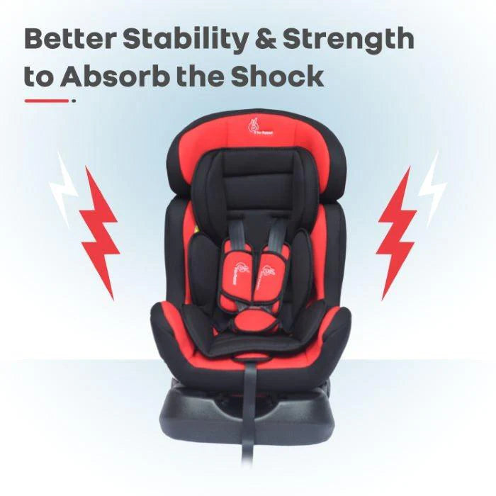 R for Rabbit Jack N Jill Grand Baby Car Seat for 0 to 7 Years, 3 Position Recline, 5-Point Safety Harness, Washable Seat Cushion, Certified Safety