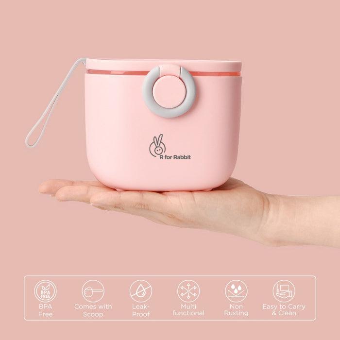 R for Rabbit First Feed Box with Scoop, BPA Free, Leak Proof