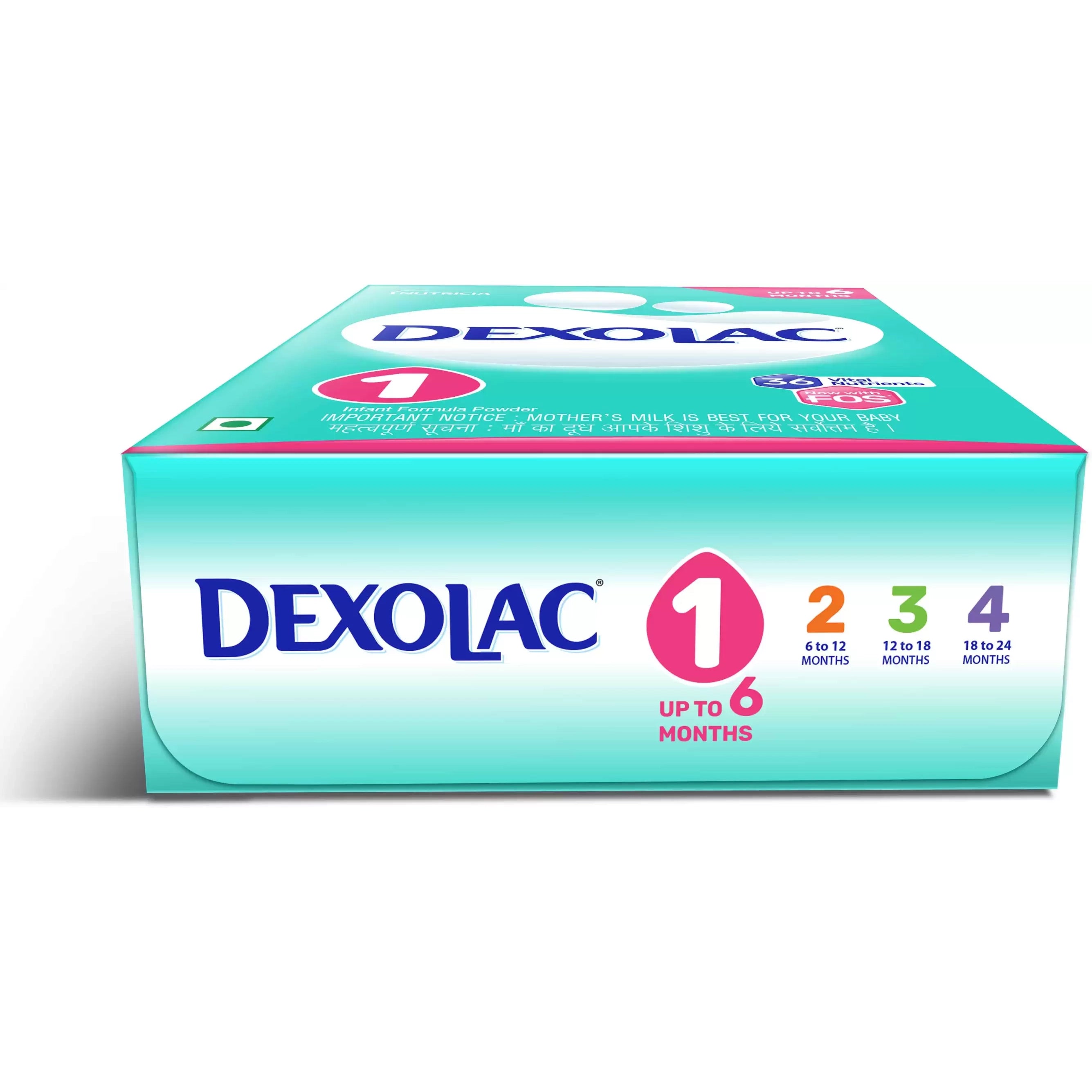 Nutrica Dexolac Stage 1 Infant Formula Milk powder for Babies (400 g, Upto 6 Months)