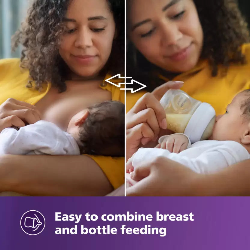 Philips Avent Natural Response Baby Bottle SCY903/02 | 1m+ age | BPA free | Pack of 2 - 260 ml