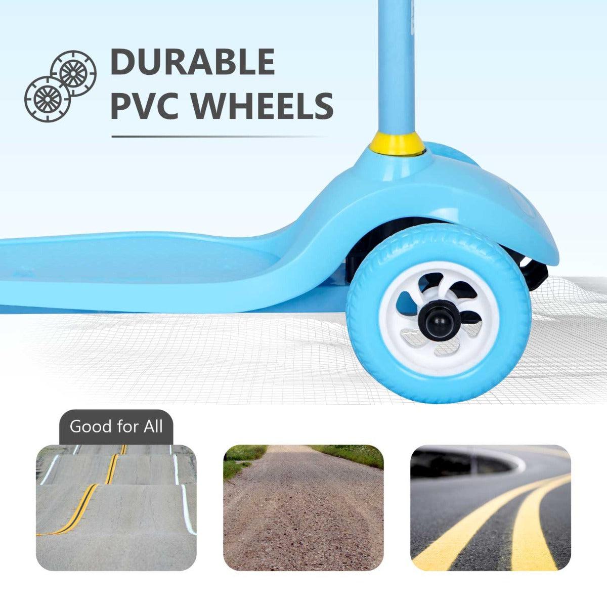 R for Rabbit Road Runner Junior Scooter - 3 Level Height Adjustment, Anti Slip Deck