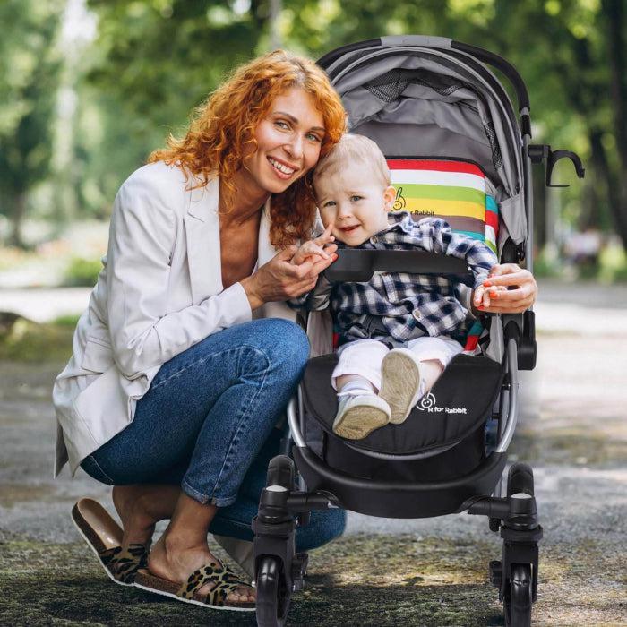 Chocolate Ride Baby Stroller With Personalized Name Plate