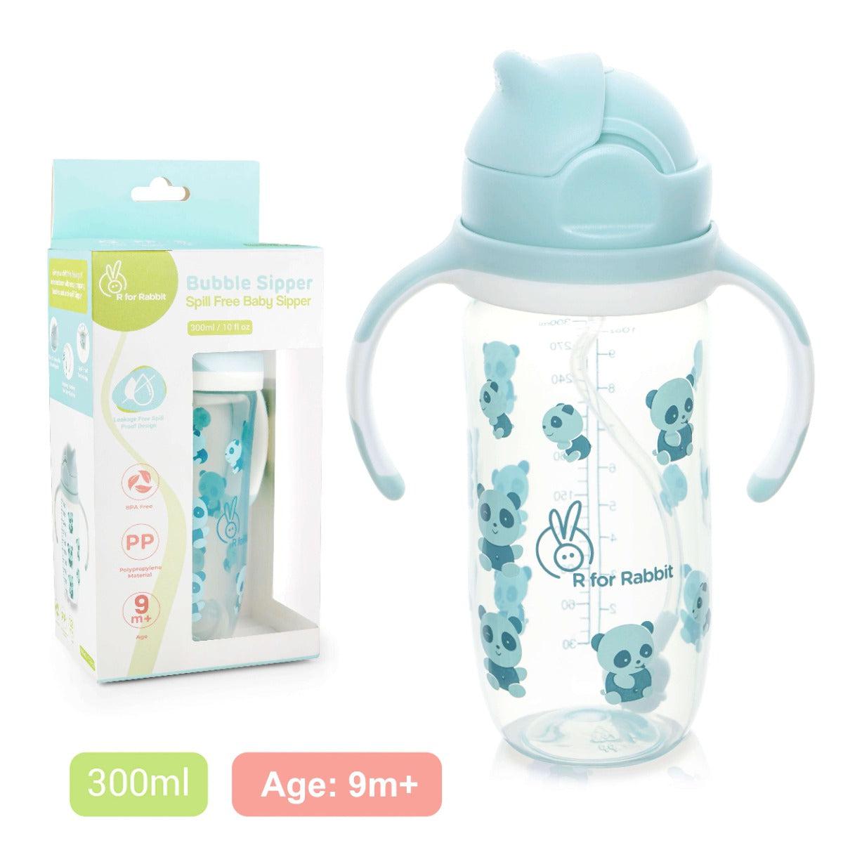 R for Rabbit Bubble Baby Sipper Bottle 300ml BPA free Poly Propylene Material